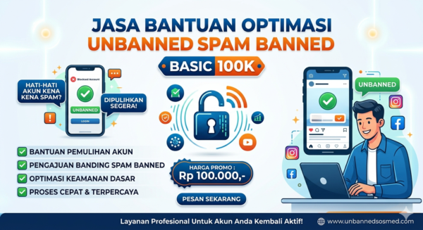 Optimasi Unbanned WhatsApp Spam Banned- Paket Premium